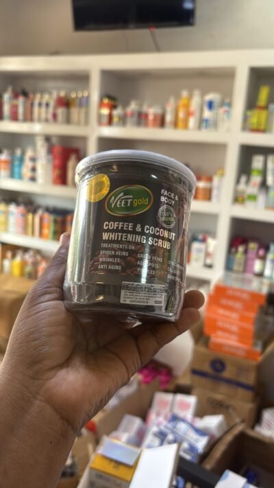 Veet gold coffee and coconut scrub