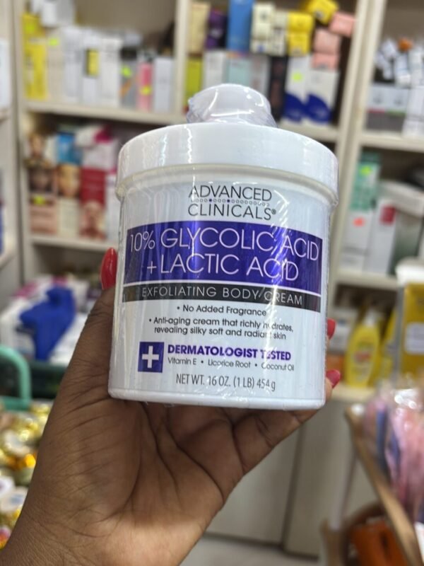 Advance clinicals 10% Glycolic Acid + Lactic Acid Body Cream
