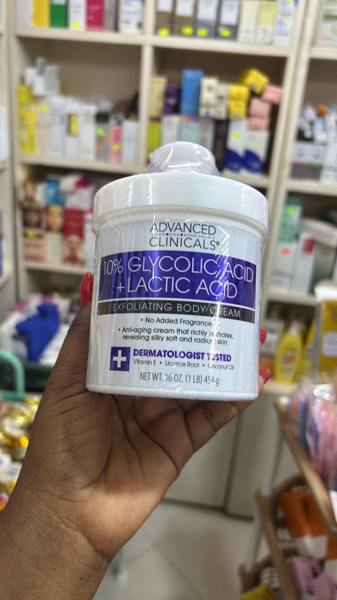 Advance clinicals 10% Glycolic Acid + Lactic Acid Body Cream