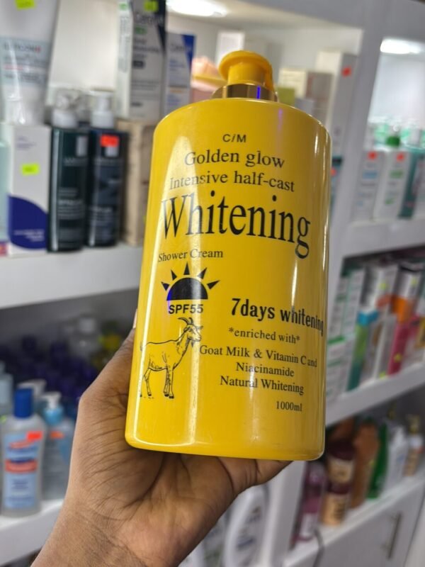 Golden Glow Intensive Whitening Exfoliating Shower Gel, Body Wash 1000ml