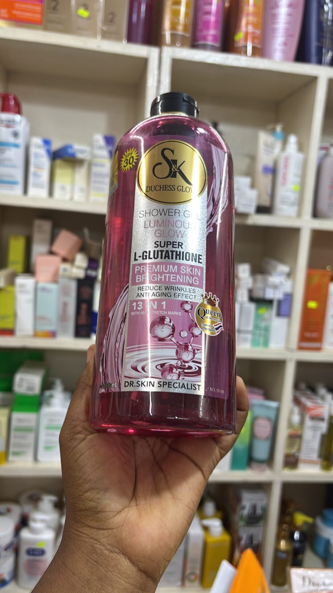 SK Duchess Glow Super L-Glutathione With Anti-stretch Marks 13in1 Shower Gel -1000ml