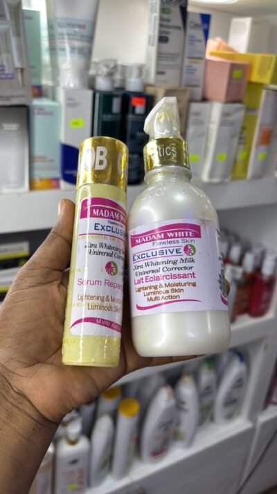 Madam white strong whitening lotion and serum