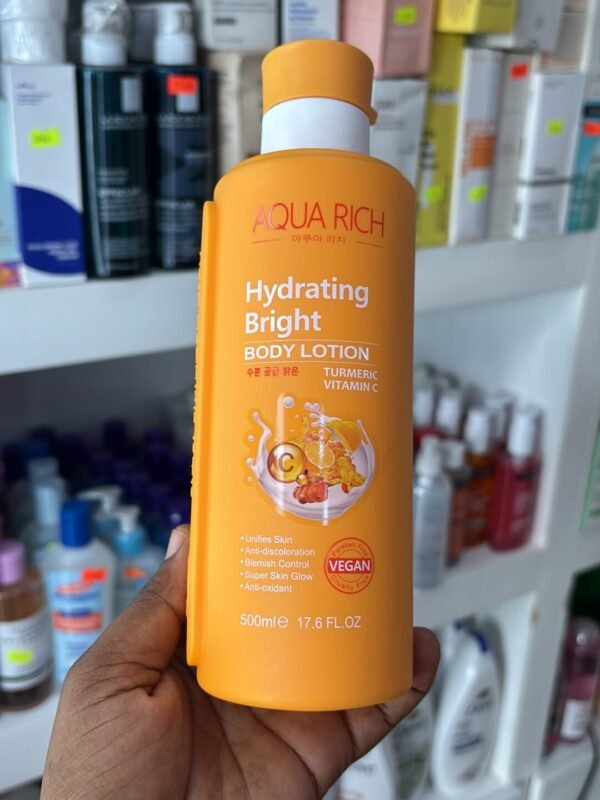 Aqua rich vitamin c and turmeric lotion