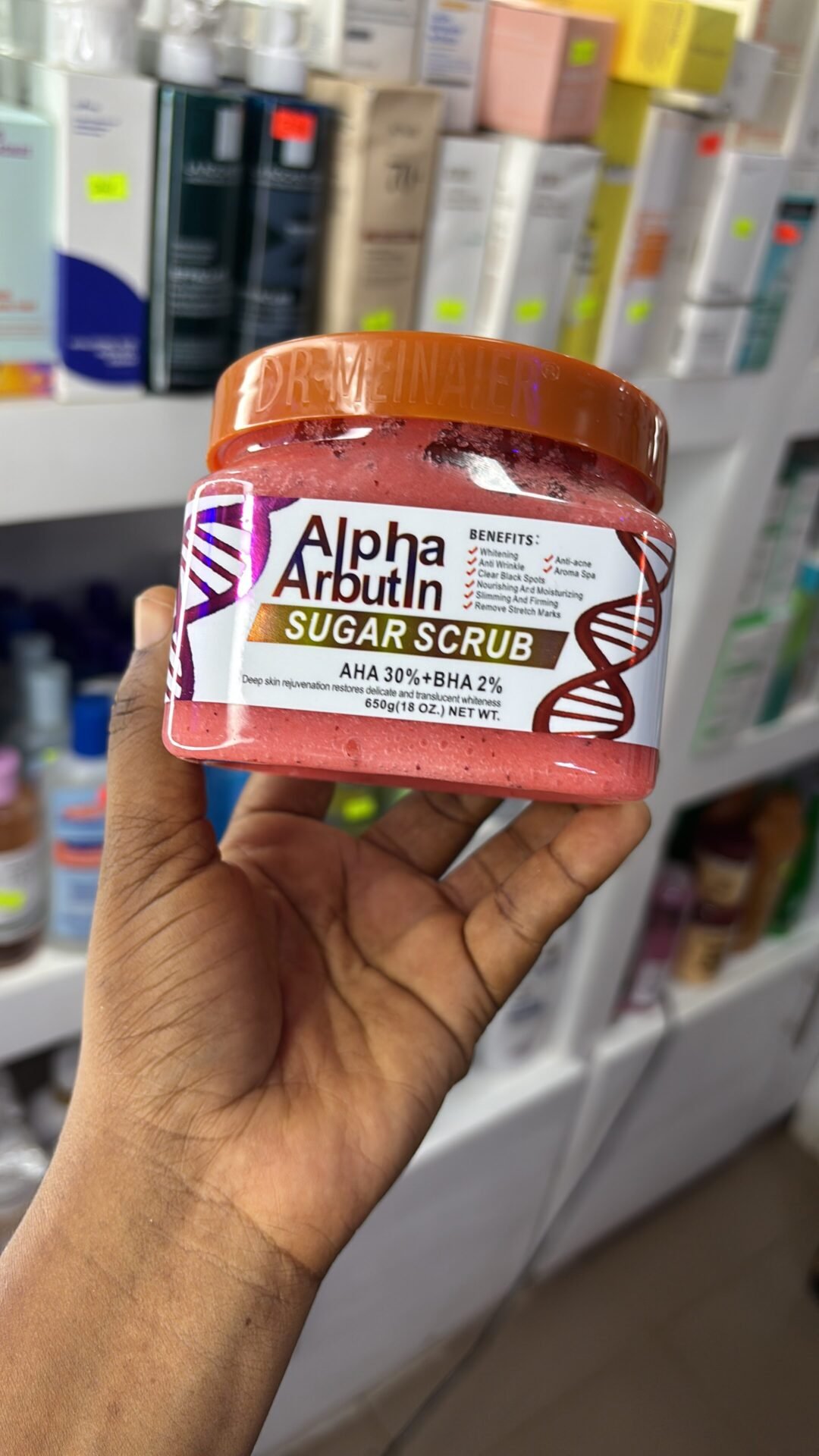 Dr Meinaier Alpha Arbutin Sugar Scrub with AHA and BHA