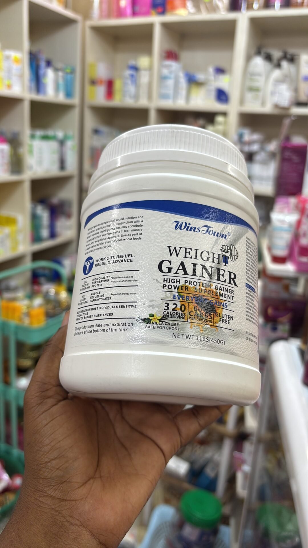 Wins Town Weight Gainer Powder/ High Protein Gain Supplement