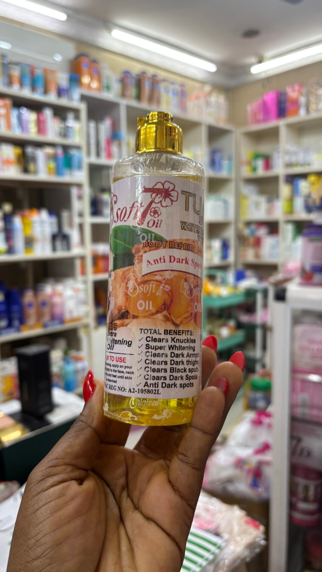 Soft 7 Turmeric Whitening and Glowing body oil (250ml)