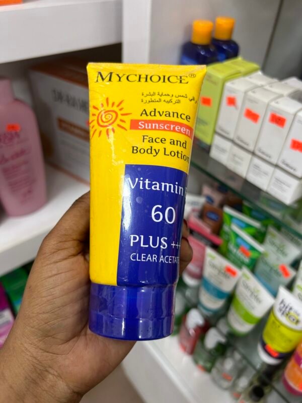 MYCHOICE Advance Sunscreen Face and Body Lotion | Vitamin E | SPF 60+++ |