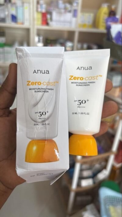 ANUA Zero-Cast Moisturizing Finish Sunscreen SPF 50 (50ml)