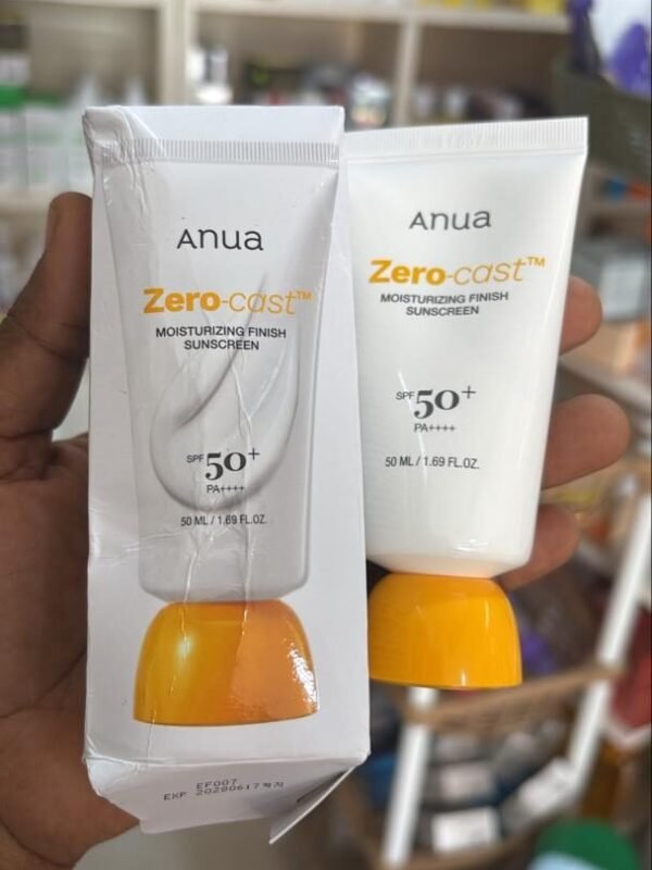 ANUA Zero-Cast Moisturizing Finish Sunscreen SPF 50 (50ml)