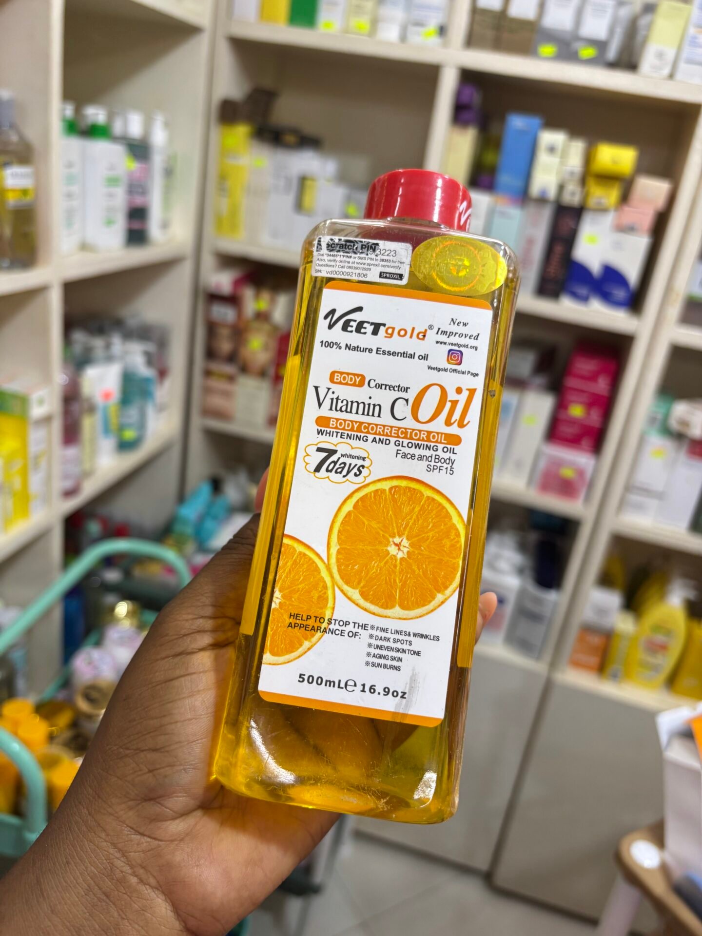Veetgold Vitamin C Oil 500ml